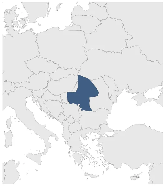 Kingdom of the Gepids (First Kingdom): Maximal extension of the polity