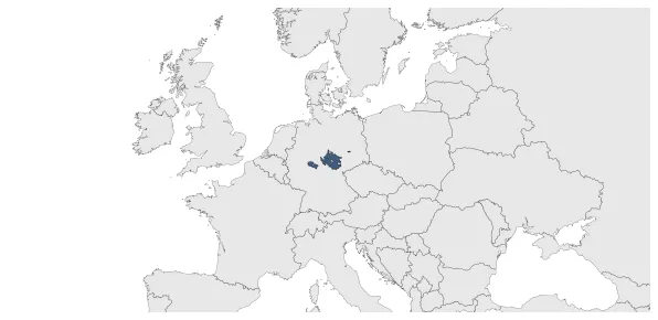 Landgraviate of Thuringia: Maximal extension of the polity