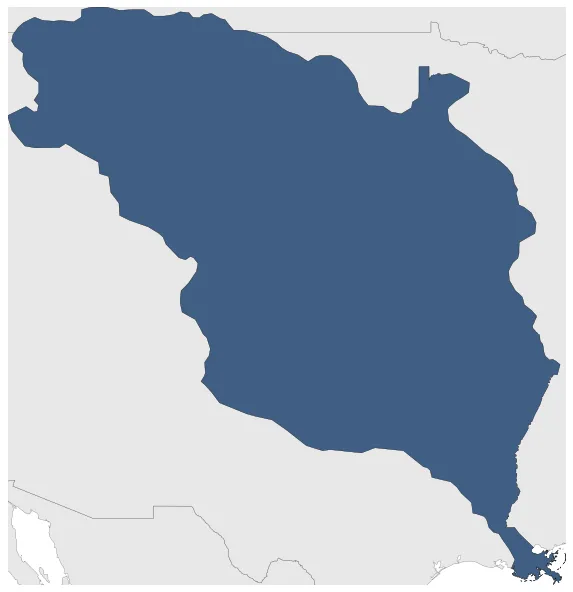 Louisiana Territory: Maximal extension of the polity