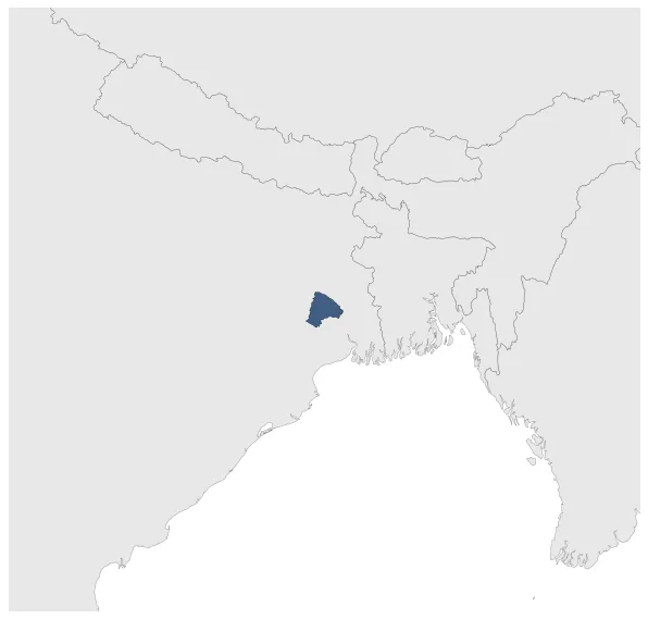 Mallabhum Kingdom: Maximal extension of the polity