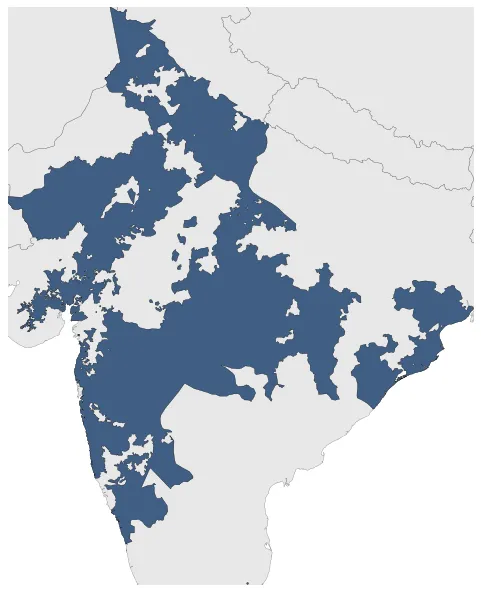 Maratha Empire: Maximal extension of the polity