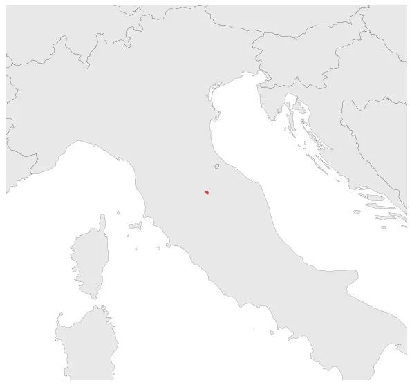 Marquisate of Sorbello (France): Maximal extension of the polity