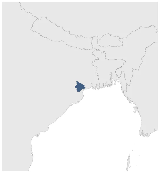 Mayurbhanj State (Princely State): Maximal extension of the polity