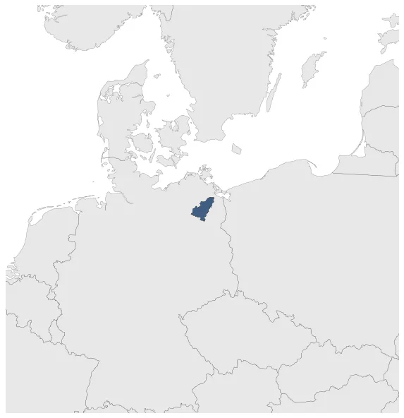 Mecklenburg-Stargard Duchy: Maximal extension of the polity