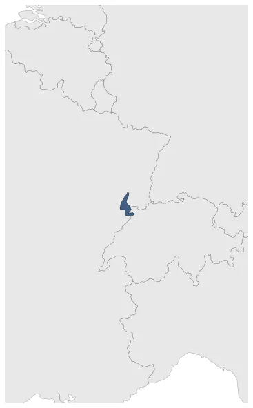 Moempelgard County: Maximal extension of the polity