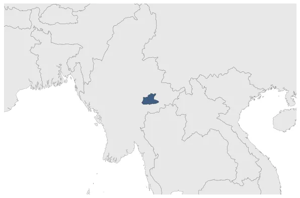 Mongnai (Princely State): Maximal extension of the polity