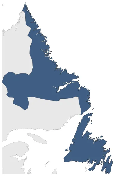 Newfoundland (British Dependency): Maximal extension of the polity