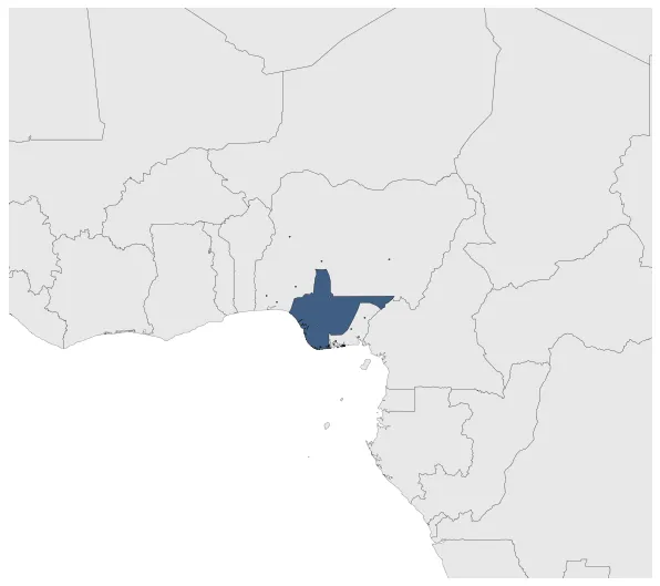 Niger Coast: Maximal extension of the polity