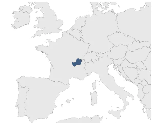 Northern France (Louis III) and Southern France (Carloman II): Maximal extension of the polity