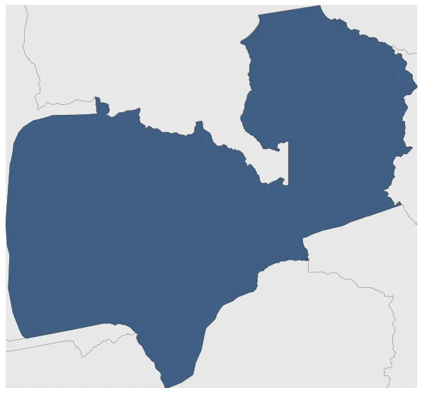 Northern Rhodesia: Maximal extension of the polity