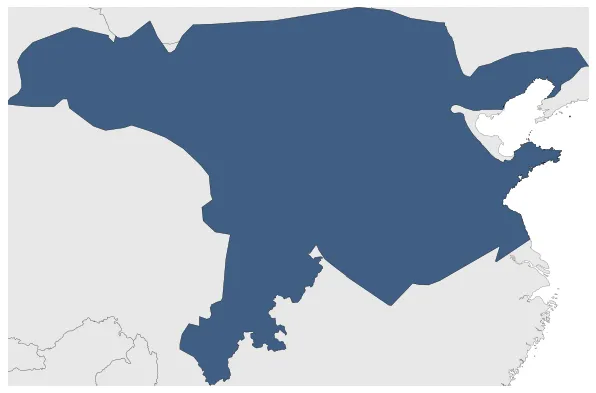 Northern Zhou: Maximal extension of the polity