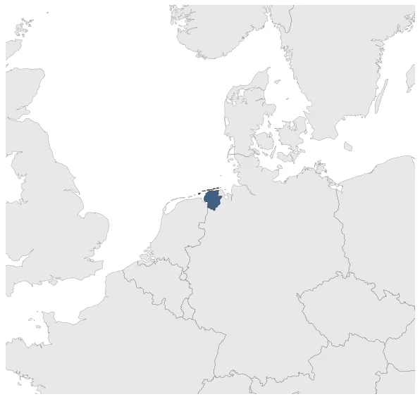 Ostfriesland County: Maximal extension of the polity