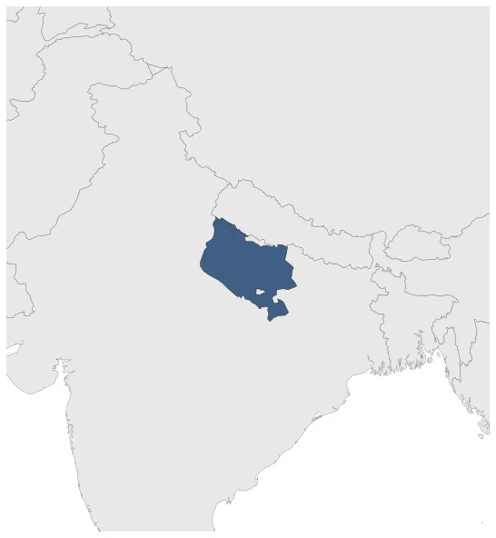 Oudh State (Princely State): Maximal extension of the polity