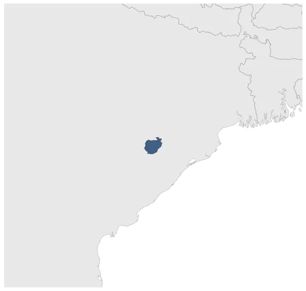 Patna State (Princely State): Maximal extension of the polity