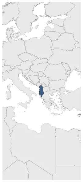 People's Republic of Albania: Maximal extension of the polity