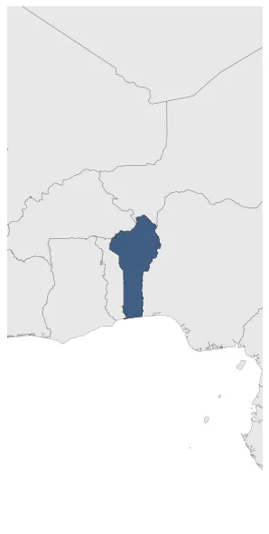 People's Republic of Benin: Maximal extension of the polity