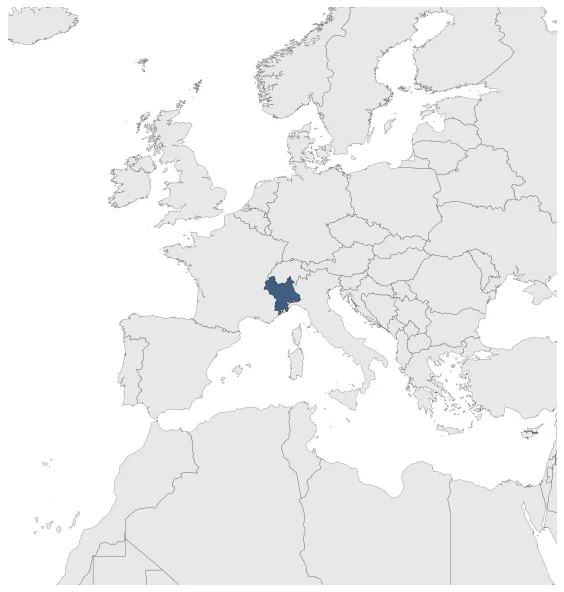 Piedmont Republic: Maximal extension of the polity