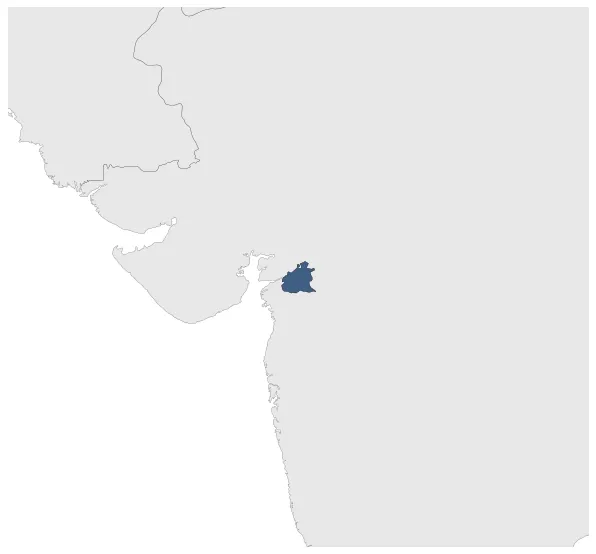 Rajpipla State (Princely State): Maximal extension of the polity