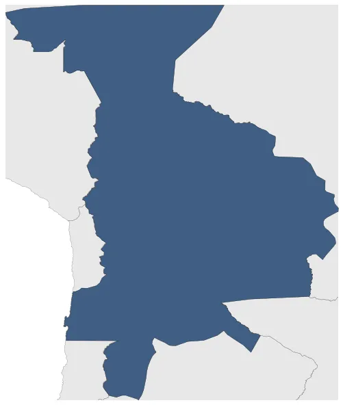 Republic of Bolivia: Maximal extension of the polity