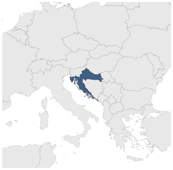 Republic of Croatia: Maximal extension of the polity