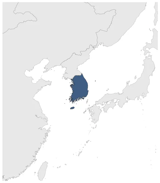 Republic of Korea: Maximal extension of the polity