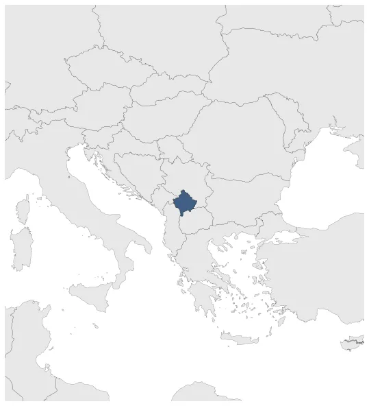 Republic of Kosovo: Maximal extension of the polity