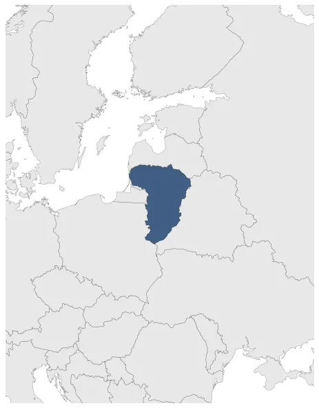 Republic of Lithuania: Maximal extension of the polity