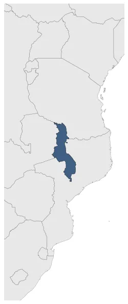 Republic of Malawi: Maximal extension of the polity