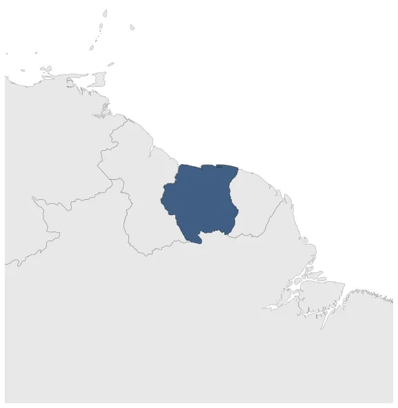 Republic of Suriname: Maximal extension of the polity