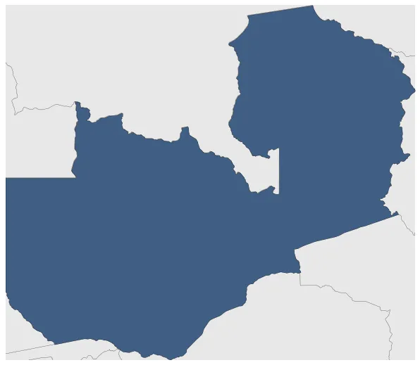 Republic of Zambia: Maximal extension of the polity