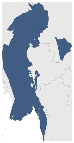 Restored Hanthawaddy Kingdom: Maximal extension of the polity