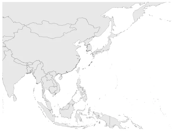 Ryukyu Kingdom: Maximal extension of the polity