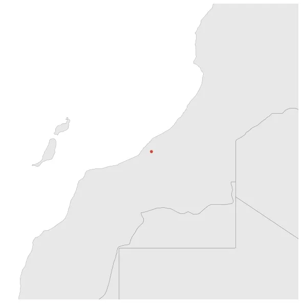 Sahrawi Arab Democratic Republic (Military Occupation): Maximal extension of the polity