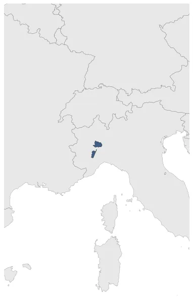 Savoy Military occupation: Maximal extension of the polity