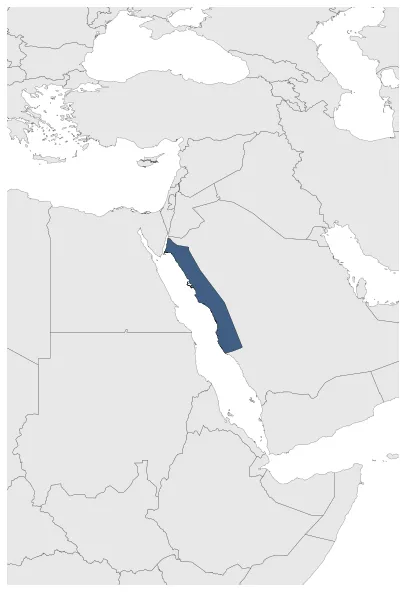 Sharifate of Mecca: Maximal extension of the polity