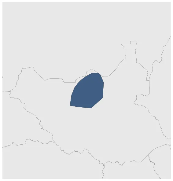 Shilluk Kingdom: Maximal extension of the polity