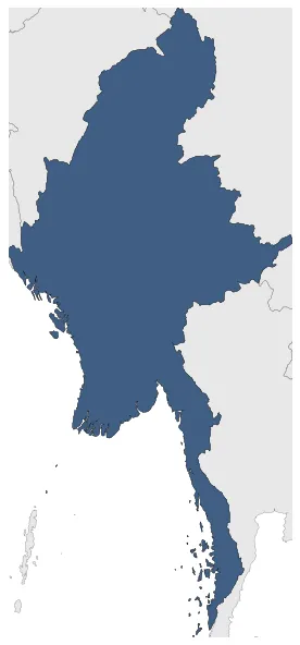 Socialist Republic of the Union of Burma: Maximal extension of the polity