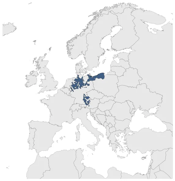 Stem Duchy of Saxony: Maximal extension of the polity