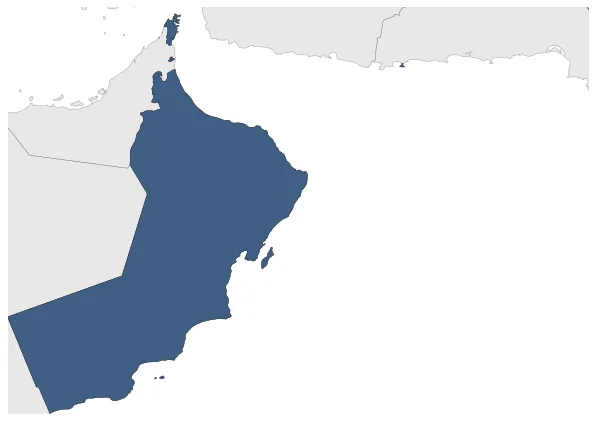 Sultanate of Muscat and Oman (British): Maximal extension of the polity