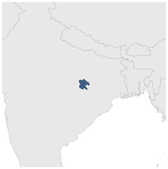 Surguja State: Maximal extension of the polity