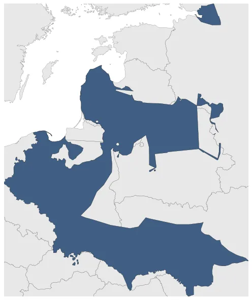 Sweden (Military Occupation): Maximal extension of the polity