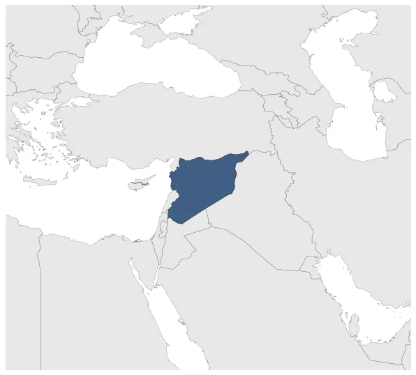 Syrian Republic: Maximal extension of the polity