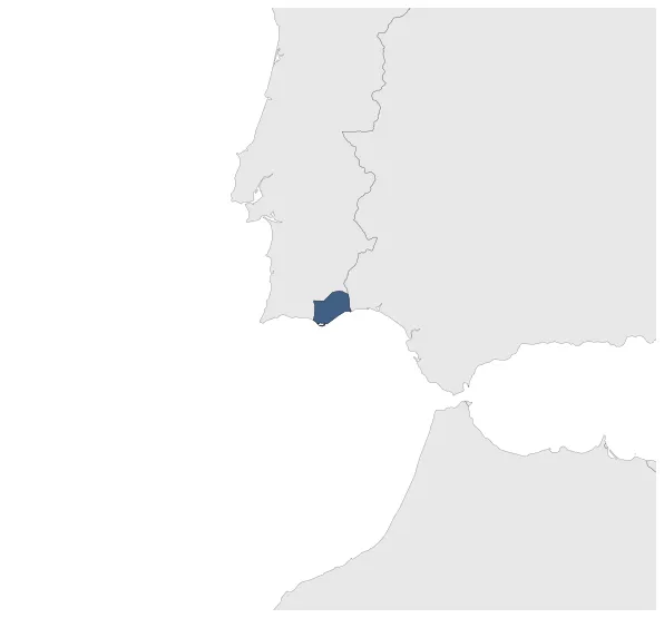 Taifa of Santa Maria do Algarve: Maximal extension of the polity