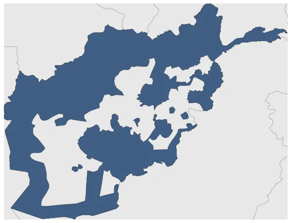 Talibans: Maximal extension of the polity