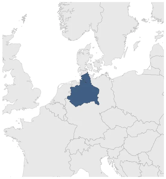 Tribal Confederation of the Saxons: Maximal extension of the polity