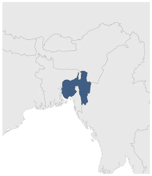 Tripura Kingdom: Maximal extension of the polity