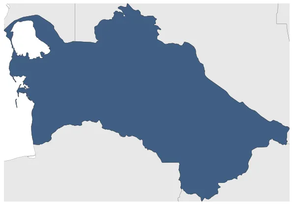 Turkmenistan: Maximal extension of the polity