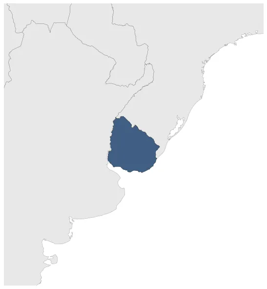 Uruguay: Maximal extension of the polity