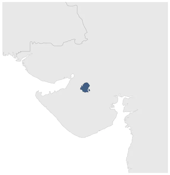 Wankaner State (Princely State): Maximal extension of the polity