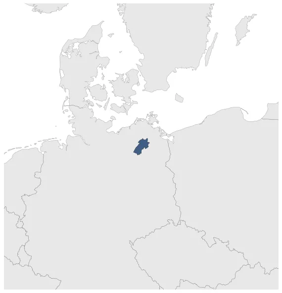 Werle-Waren Lordship: Maximal extension of the polity